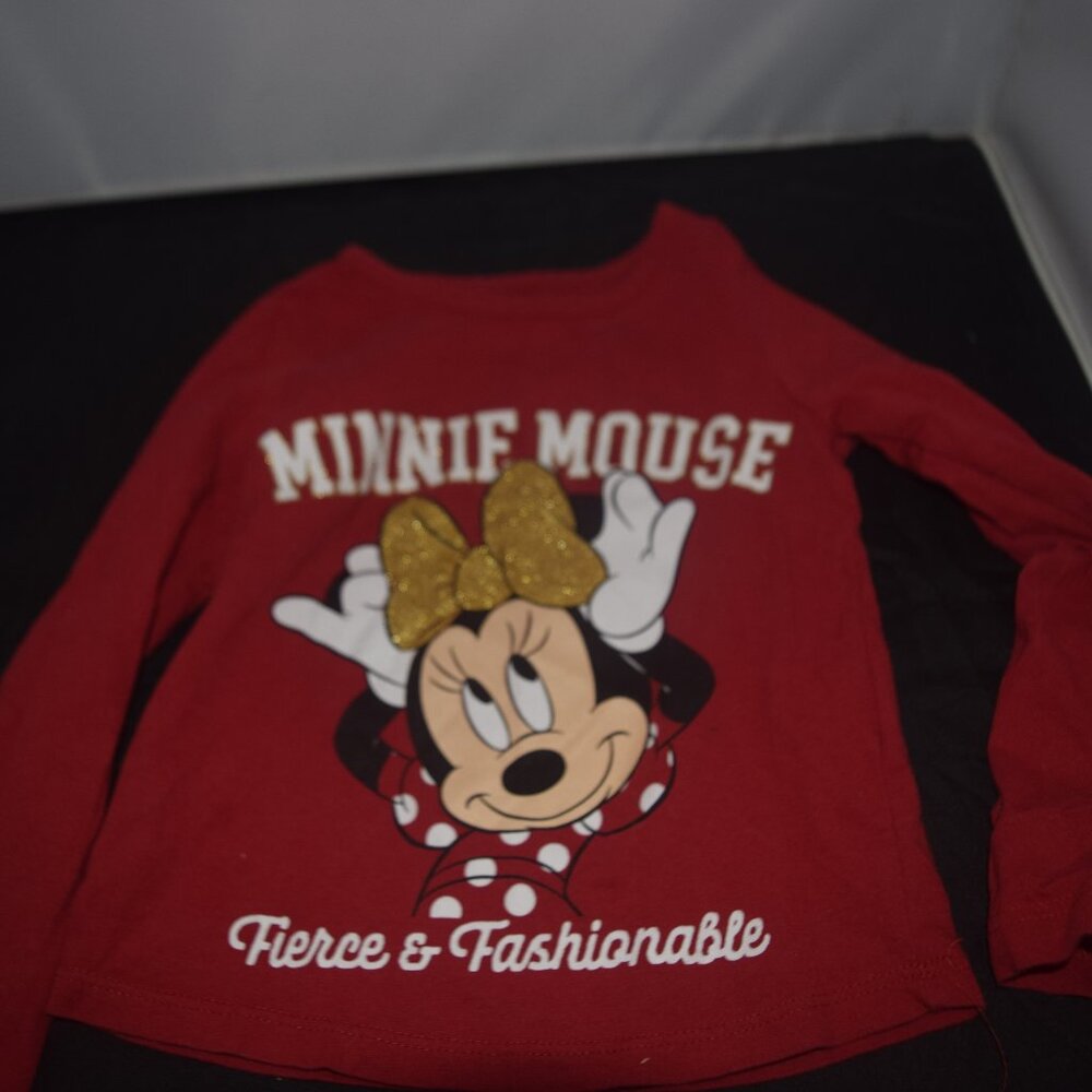 Minnie Mouse Disney Fierce & Fashionable long sleeve shirt 4T